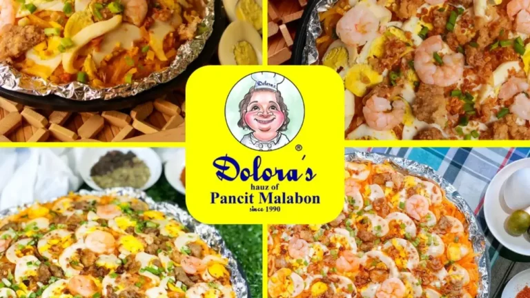 Pizza in four flavors, a menu of doloras pancit philippines resturant.