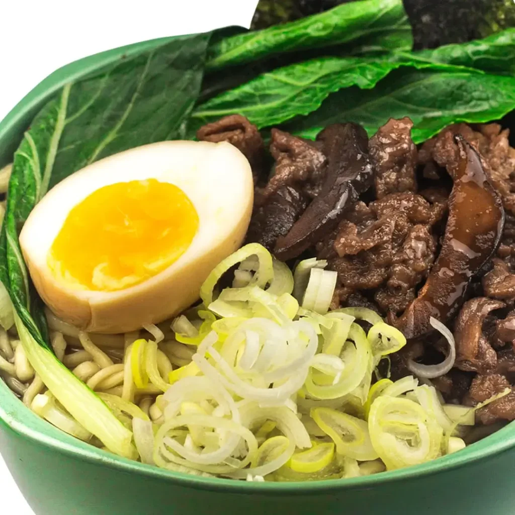 Vegetables with boiled egg, a menu of sushi nori philippines resturant.