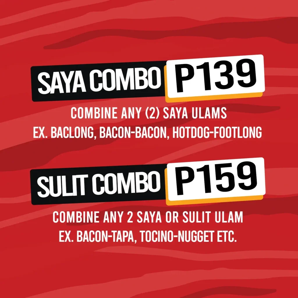 Ate Rica’s Bacsilog Sulit Silog Menu