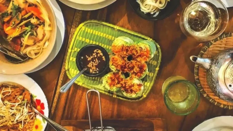 Meat, Noodles, chicken on a table, a menu of Easy Tiger Philippines resturant.