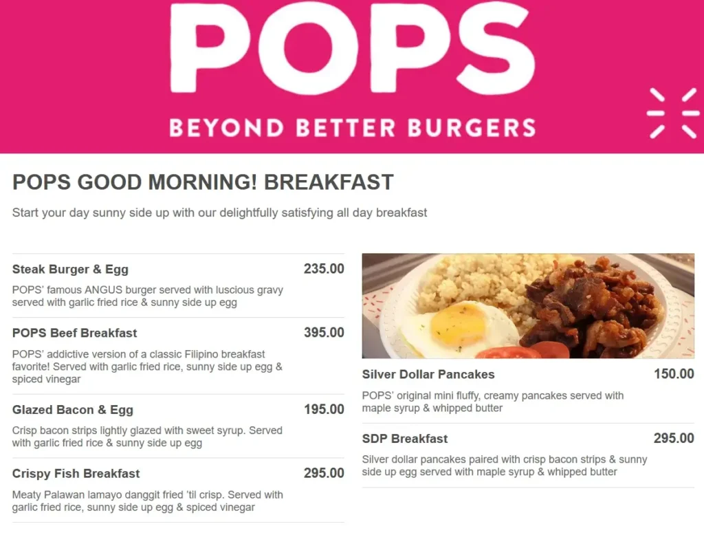 Hackensack Breakfast Philippines with Prices